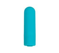 Wmmner Rocket Mini, Bala Vibradora, Estimulación de Clítoris, Potente, Silenciosa, Recargable Usb, 5 Intensidades, 5 Modos de Vibración, Silicona, Suave, Sumergible (Turquesa)/Turquesa