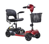 Wmmner Scooter de Batería de Litio para Ancianos Vehículo Eléctrico para Discapacitados Plegable Seguro de Cuatro Ruedas para Ancianos Vehículo Asistido de Cuatro Ruedas Vehículo de Batería/30A/Nel Ne