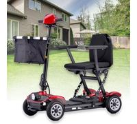 Wmmner Scooter de Movilidad Eléctrica,Diseño Plegable con Cerradura, Cesta, Cargador, Alcance de 18 Km, Motor Potente de 270 W, para Personas Mayores Y Adultos, Carga Máxima de 200 Kg
