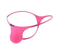Wmmner See Through Lingerie Briefs Lingerie Underpants Gay Thongs Low Rise Stretchy G-Stboxer Shorts Mens Underwear Naughty Jumpsuits Bodysuit Underwear/Rosa Fuerte-8/M