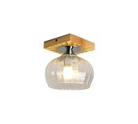 Wmmner Semi Flush Mount Ceiling Light With Glass Shade,Farmhouse Small Ceiling Lamp,Modern Nordic Close To Ceiling Light Fixture For Living Room Dining Room Bedroom Corridor Children's Room Hall Entr