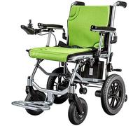 Wmmner Silla de Ruedas Eléctrica Silla de Ruedas Ligera, C Eléctrica Compacta de Doble Función Abierta/Plegado Rápidohair Drive con Silla de Ruedas Eléctrica O Manual Asiento Ancho de 17,7 In