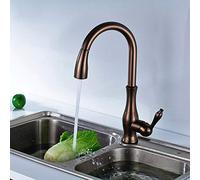 Wmmner Sink Taps Smart Sensor Kitchen Faucets With Pull Down Sprayer, Touch Activated Faucet, Single Hole Single Handle Brass Kitchen Faucet,Chrome Beauty Comes/Marrón
