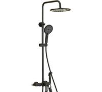 Wmmner Sistema de Ducha Juego de Grifos de Ducha Montados en la Pared con Ducha de 10"R Cabezal de Manguera de Ducha Juego de Ducha Baño con Relleno de Bañera Y Ducha de Mano, Pulverizador de Bidé, De