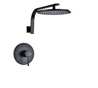 Wmmner Sistema de Ducha Uythner Juego de Grifos de Ducha de Baño de Bronce Negro Nuevo 8 Ulz 000917 Ducha de Bañojuego de Ducha de Lluvia R System con Cabezal de Ducha de 9" Y Sistema de Ducha de Man