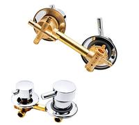 Wmmner Solid Brass Shower Diverter Valve - 3-Way G1/2 Mixer For Hot & Cold Water, 9/10/12.5/14.5Cm, Ideal For Bathtub Faucets & Shower Cabins/Steam Rooms/9 cm/Intubación de 4 Vías