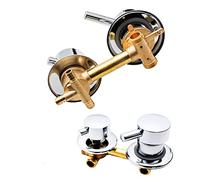 Wmmner Solid Brass Shower Diverter Valve - 3-Way G1/2 Mixer For Hot & Cold Water, 9/10/12.5/14.5Cm, Ideal For Bathtub Faucets & Shower Cabins/Steam Rooms/10 cm/Intubación de 3 Vías