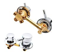 Wmmner Solid Brass Shower Diverter Valve - 3-Way G1/2 Mixer For Hot & Cold Water, 9/10/12.5/14.5Cm, Ideal For Bathtub Faucets & Shower Cabins/Steam Rooms/1414.5Cm/Hilo 5 Way