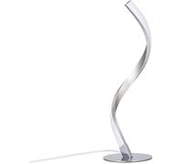 Wmmner Spiral Design Led Table Lamp - Dimmable Desk Lamp Bedside Lamp Touch Button Warm White Bedside Lamps Of Stainless Steel 1.5M Cable 16.1Inch Height Nightstand Lamps For Bedroom Office