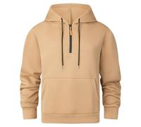 Wmmner Sudadera de Hombre con Cremallera a un Cuarto, Jersey de Manga Larga Liso, Blusa con Bolsillo Canguro, Sudaderas Holgadas, Ropa Deportiva de Entrenamiento, Cómoda Ropa de Senderismo, Sudaderas