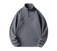 Wmmner Sudaderas para Hombre Tallass Tops Jersey de Microfibra Blusa Jersey con Cremallera Hasta la Mitad Térmico Otoño-Invierno Sudadera de Manga Larga Jerséis Lisos Blusas Holgadas Ropa Deportiva pa