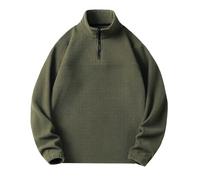 Wmmner Sudaderas para Hombre Tallass Tops Jersey de Microfibra Blusa Jersey con Cremallera Hasta la Mitad Térmico Otoño-Invierno Sudadera de Manga Larga Jerséis Lisos Blusas Holgadas Ropa Deportiva pa
