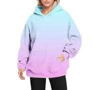 Wmmner Thick Hoodie Women Women's Retro Fashion Loose Large Sized Casual Long Sleeved Sweatshirts Ladies Overhead Hoodies Sweatshirts Solid Color Oversized Fall Fashion Long Sleeve Autumn Tops With Po