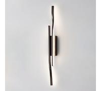 Wmmner Ultra-Thin Linear Wall Lights Copper Long Strip Wall Lamp With White Acrylic Shade Modern Led Wall Sconce Corridor Decorative Atmosphere Light Bedside Wall,Brass-80Cm/Oscuridad/60Cm