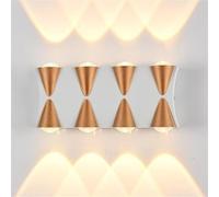 Wmmner Up Down Wall Lights Led Hardwired Modern Sconce Spotlight Lighting Indoor And Outdoor Mini Decoration Wall Lamp For Theater, Movie Room, Ktv, Bedroom, Hallway, Stairs/un Color/8Luces Ulz 000425