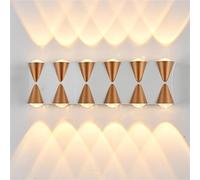 Wmmner Up Down Wall Lights Led Hardwired Modern Sconce Spotlight Lighting Indoor And Outdoor Mini Decoration Wall Lamp For Theater, Movie Room, Ktv, Bedroom, Hallway, Stairs/un Color/12Lights