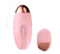 Wmmner Vibrador con Control Remoto Estimulación Del Punto G Y Del Clítoris 10 Modos de Vibración Juguete Sexual para Parejas Y Mujeres Huevo Vibrador Recargable Estilo Ballenita, Rosa