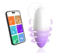 Wmmner Vibrador con Control Remoto Mediante Aplicación Huevo Vibrador Rosa para Mujeres Control Remoto para Parejas Juguete Sexual Recargable para Mujeres 10 Modos Estimulación Del Clítoris Y Del Punt