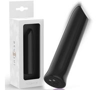 Wmmner Vibradorador Clítoris Pequeño, Bala Vibradora para Mujer, Mini Bala Vibradora Recargable Usb Magnético, Tamaño Compacto Ideal para Viajes Y Guardar (Negra)/Negra