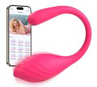 Wmmner Vibradorador Mujer Juguetes Eróticos Clítoris a Distancia App Juguetes Eróticos para Pareja Sexuales, Ai-Sync 10 Modos Control Remoto Vibrador Mando, Juegos EróTicos Sexuales para Parejas Vibr