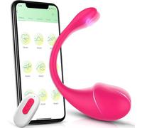 Wmmner Vibradore Sex Toys con App Remote Control para Mujer, Mini Vibrador para Estimulador el Clítoris Mujer E Anal Hombre, Portable Profesionales Vibradore Punto G con 9 Modos, Medical Silicone (X-0