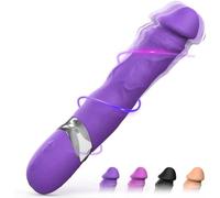 Wmmner Vibradores Realistas para Su Clítoris Y G -Spot - Vibrador de Consolador de Silicona Silicona con 7 Modos de Vibración, Estimulación de Masaje Impermeable, Juguetes Sexuales para Mujeres Y Pare