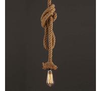 Wmmner Vintage Hemp Rope Light Retro Ceiling Hanging Lamp Fixture, E27 Rustic Ceiling Hanging Lighting Fittings For Cafe Restaurant Bar Loft Porch, Amen Style Chaner/1.2M