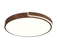 Wmmner Vintage Style Simple Ceiling Lamp Light Three-Tone Light Flat Lights Energy Saving Ceiling Lighting Fixture Led Retro Lamp Shade Panel Lamp for Living Room Dining Room Kitchen/15.7In