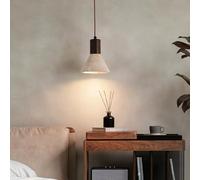 Wmmner Wabi Sabi Natural Stone Chandelier Yellow Travertine Light Nordic Marble Hanging Lamp For Kitchen Island Living Room Bedroom Bedside Dining Room Hallway Ceiling Light Fixture(Tri-Color/Luz Cáli