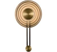 Wmmner Wall Lamp, Bronze Wall Sconces Round Glass Wall Lights, 3 Color Mode Mid Century Modern Decor Wall Lighting Fixtures, Indoor Wall Lamps For Bathroom Kitchen Living Room Vanity Hall/Luz Neutra