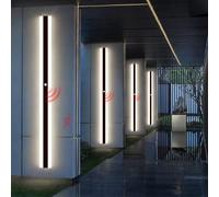 Wmmner Wall Lamps Led Outdoor Wall Light With Wall Lamp Ip65 Wall Sconce Long Villa Wall Lighting Black For Patio Balcony/Luz Neutral/180 cm