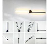 Wmmner Wall Light Sconces Led Stair Aisle Bedside Lamp Reading Light 270° Rotatable And Foldable Strip Light/Luz Cálida/31.50In