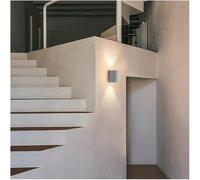 Wmmner Wall Lighting Fixtures Indoor Up Down Wall Light Cement Cylindl Wall Sconce Wall Mount G9 Spotlights Compatible With Living Room Bedroom,For Living Space/Blancas/Luz Cálida