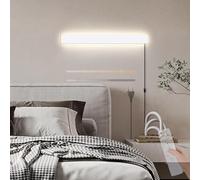 Wmmner Wall Lights Indoor Dimmable With Remote Control Long Led In With Switch Modern Interior Bedroom Corridor Staircase Wall Lightings (White,200Cm)/Blancas/100Cm Ulz 000254 30Cm