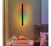 Wmmner Wall Lights Indoor Rgb Dimmable Remote Control Long Interior Fixtures Led Alumiacrylic Modern Bedroom Living Room Staircass Corridor (200Cm)/60Cm Ulz 000246 90Cm Ulz 000247 Cálido(2700-3500K)Ul