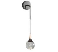 Wmmner Wall Sconces For Bedroom Crystal Ball Wall Lamp Modern Led Black Bedside Wall Mounted Lamp Indoor Decor For Bedroom Living Room Stairway Hallway/Elk