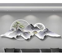 Wmmner Wall Sconces For Bedroom Wall Light Sculptures 3D Wall Art 3D Wall Hanging Art With Led Light Chinese Creative Landscape Picture Wall For Home Living Room Study Bedroom Decor(D/F/39.4 * 13.8In