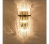 Wmmner Wall Sconces, Modern Indoor Wall Lamps Compatible With Bedroom Bedside Livingroom Decoration Led Sconce Lamp Bathroom Home Light Crystal Golden Wall Light(F)/B/Cambiable2800-6000K