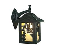 Wmmner Wall Sconces, Outdoor Ip65 Waterproof Wall Lights Lantern Victoria Creative Square Exterior Aluminum Glass Wall Lamp Retro Garden Villa Courtyard Porch Decor Wall Sconce E27 Fixture Lighti(Noi