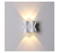 Wmmner Waterproof Outdoor Wall Lamp, 3-Head Led Courtyard Light, Warm White 16Cm, Ideal For Staircase, Corridor & Exterior Door Lighting - Durable Wall Light Fixtures/Luz Cálida/2 Head White 11Cm