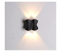 Wmmner Waterproof Outdoor Wall Lamp, 3-Head Led Courtyard Light, Warm White 16Cm, Ideal For Staircase, Corridor & Exterior Door Lighting - Durable Wall Light Fixtures/Luz Cálida/2 Cabeza Negro 11Cm Ul
