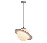 Wmmner White Lighting Ceiling Fixture N Planet Hanging Lamp Children's Room Drop Ceiling Light Modern Suspension Lamps For Kids Bedroom Living Room Kindergarten/Dia30Cm