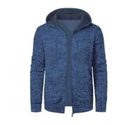 Wmmner Zip Up Hoodies For Men Classic Solid Color, Slim Fit Fashionable Modern Thermal Fall Athletic Hooded Sweatshirts Gym Workout Active Casual Look Long Sleeve/Marina/Xxl