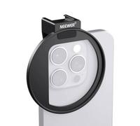 Wmool Clip de filtro de lente roscado de 67 mm con soporte de zapata fría, perilla de bloqueo, apertura de 13 mm compatible con iPhone 15 Pro Max 15 Plus 14 13 Samsung Galaxy S22 S23 Ultra
