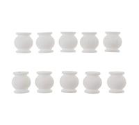 Wmqbjta 10 Piezas de Amortiguadores de Goma con Bola Antivibración para Controlador FPV de Cuadricóptero RC de Alto Rendimiento Compatible con PTZ Adecuado Pa, Blanco