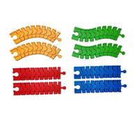 Wmqbjta 16 Piezas de Vías de Tren de Juguete, Juego de Construcción de Vías de Ferrocarril Flexibles, Kit de Construcción de Escena de Ciudad, Juguete de, 8 Piezas de Vías de Tren