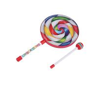 Wmqbjta Aprendiendo con El Tambor de Mano de Paleta de Madera, 8 Pulgadas