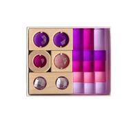 Wmqbjta Bloques y Acrílico Transparente Juego Construcción Translúcido Compacto Bloques con Inserciones Acrílicas para Educadores, Aula, Morado