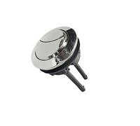 Wmqbjta Botón de Tanque de Inodoro Repuesto para Tanque de Agua con Doble Función de Descarga Y Barra Ajustable Válvula Redonda para Cisterna Acabado de Elect, 58 mm