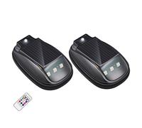 Wmqbjta Cab Marker Señalización Techo Solar para Camión LED RGB Mando Control Remoto Estructura Impermeable Adecuada para Reparación Garaje, 2 Luces